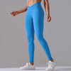 Legginsy sportowe z wysoki stanem i  marszczeniami