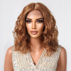 Peruka lace front brąz fale do ramion