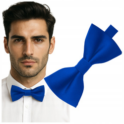 Mucha męska prążkowana - chabrowa