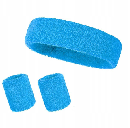 Neonowe opaski na głowe i ręce frotki 