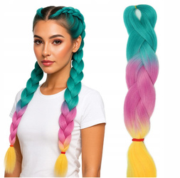 Włosy syntetyczne warkoczyki dredy ombre