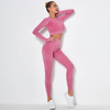 Komplet zestaw sportowy legginsy bezszwowe + top 