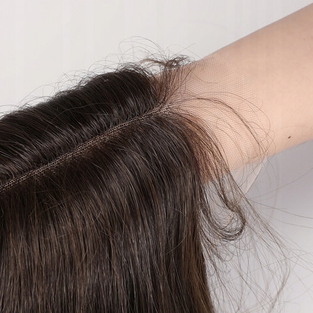 Peruka długa lace front brązowa fale