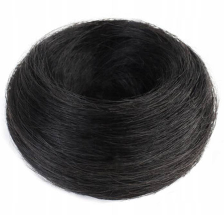 Doczepiany kok na gumce naturalne włosy 