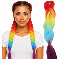 Włosy syntetyczne warkoczyki dredy ombre