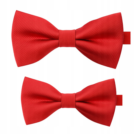 Zestaw muszek dla taty i syna - czerwone
