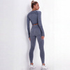 Komplet zestaw sportowy legginsy bezszwowe + top 