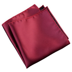 Poszetka męska gładka - bordowa