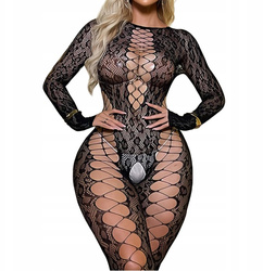 Zmysłowy bodystocking z wycięciami