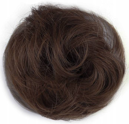 Doczepiany kok na gumce naturalne włosy 