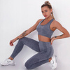 Komplet zestaw sportowy legginsy bezszwowe + top 