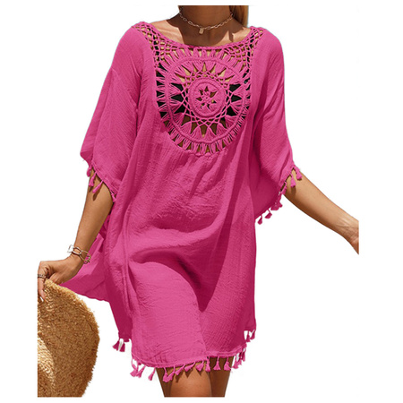 Pareo plażowe sukienka boho frędzle