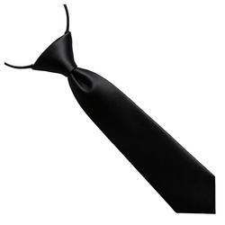 Krawat dziecięcy na gumce - czarny