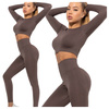 Komplet sportowy legginsy bezszwowe + top