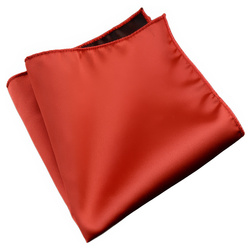 Poszetka męska gładka - czerwona