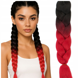 Włosy syntetyczne warkoczyki dredy ombre