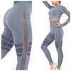 Komplet zestaw sportowy legginsy bezszwowe + top 
