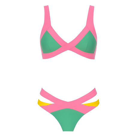 Bikini neonowe strój kąpielowy 