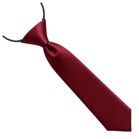 Krawat dziecięcy na gumce - bordowy