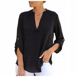Koszula damska bluzka asymetryczna dekolt