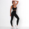 Komplet zestaw sportowy legginsy bezszwowe + top 