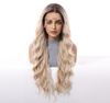Peruka długa lace front blond fale