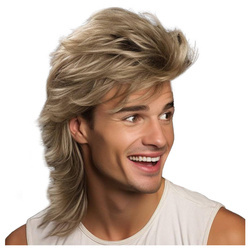 Peruka lata 80 retro vintage przebranie długie włosy