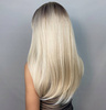 Peruka prosta brąz blond ombre