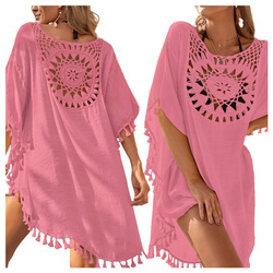 Pareo plażowe sukienka boho frędzle