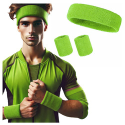 Neonowe opaski na głowe i ręce frotki