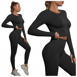 Komplet zestaw sportowy legginsy + top