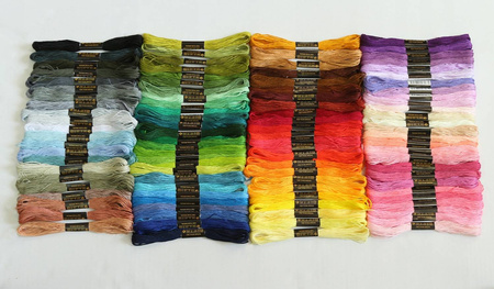 Mulina do haftowania kolorowa 100 szt