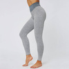 Legginsy sportowe push up wysoki stan karbowane
