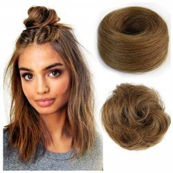 Doczepiany kok na gumce naturalne włosy