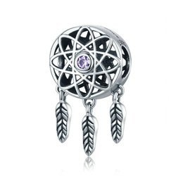 Zawieszka do bransoletki charms do pandora - łapacz snów