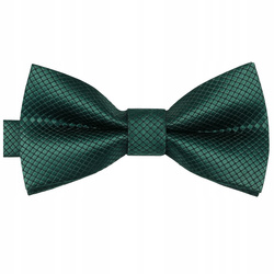 Muszka dziecięca w drobną kratkę - butelkowa zieleń