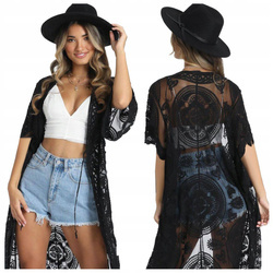 Koronkowa narzutka plażowa boho