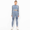 Komplet zestaw sportowy legginsy bezszwowe + top 