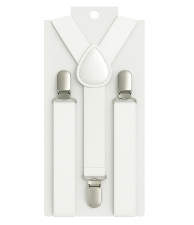 Szelki dziecięce 2,5 cm białe