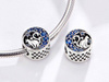 Zawieszka do bransoletki charms do pandora - kot księżyc noc