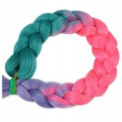 Włosy syntetyczne kolorowe dredy warkocze ombre