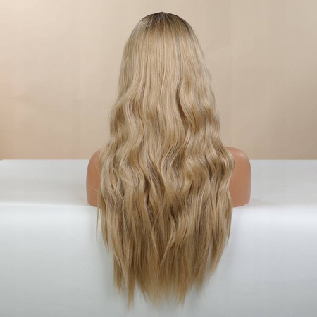 Peruka blond falowana lace front