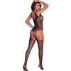 Bodystocking czarne kombinezon