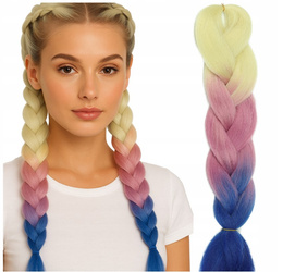 Włosy syntetyczne warkoczyki dredy ombre