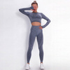 Komplet zestaw sportowy legginsy bezszwowe + top 