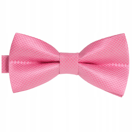 Muszka dziecięca w drobną kratkę - różowa