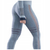 Legginsy sportowe push up wysoki stan z lampasem 