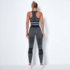 Komplet sportowy legginsy bezszwowe + top 