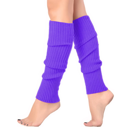 Strój zestaw lata 80. fioletowy 