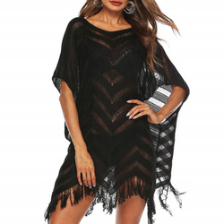 Pareo plażowe z frędzelkami